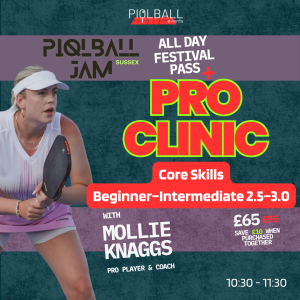Core Skills Pro Clinic + All-Day PIQLBALL JAM Festival Pass