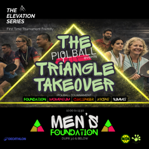 Men's Doubles FOUNDATIONS DUPR 3.0 & Below (TRI-May2026)