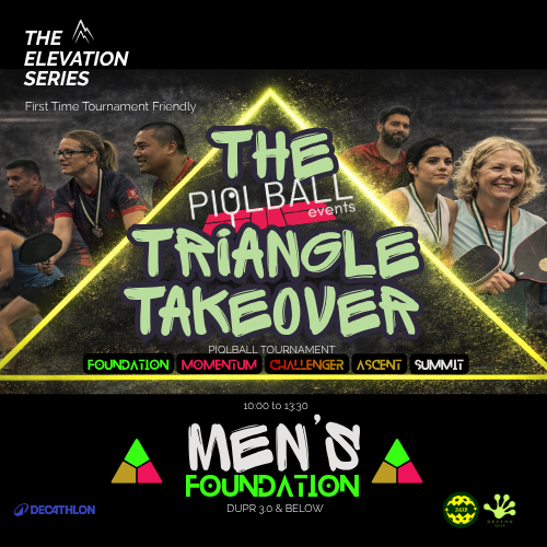 Men's Doubles FOUNDATIONS DUPR 3.0 & Below (TRI-May2026)