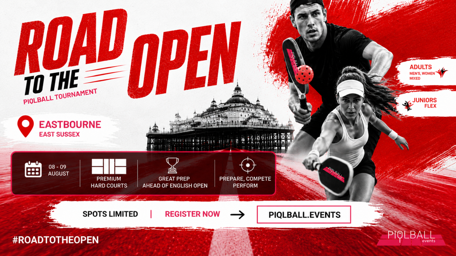 Road to the open homepage banner