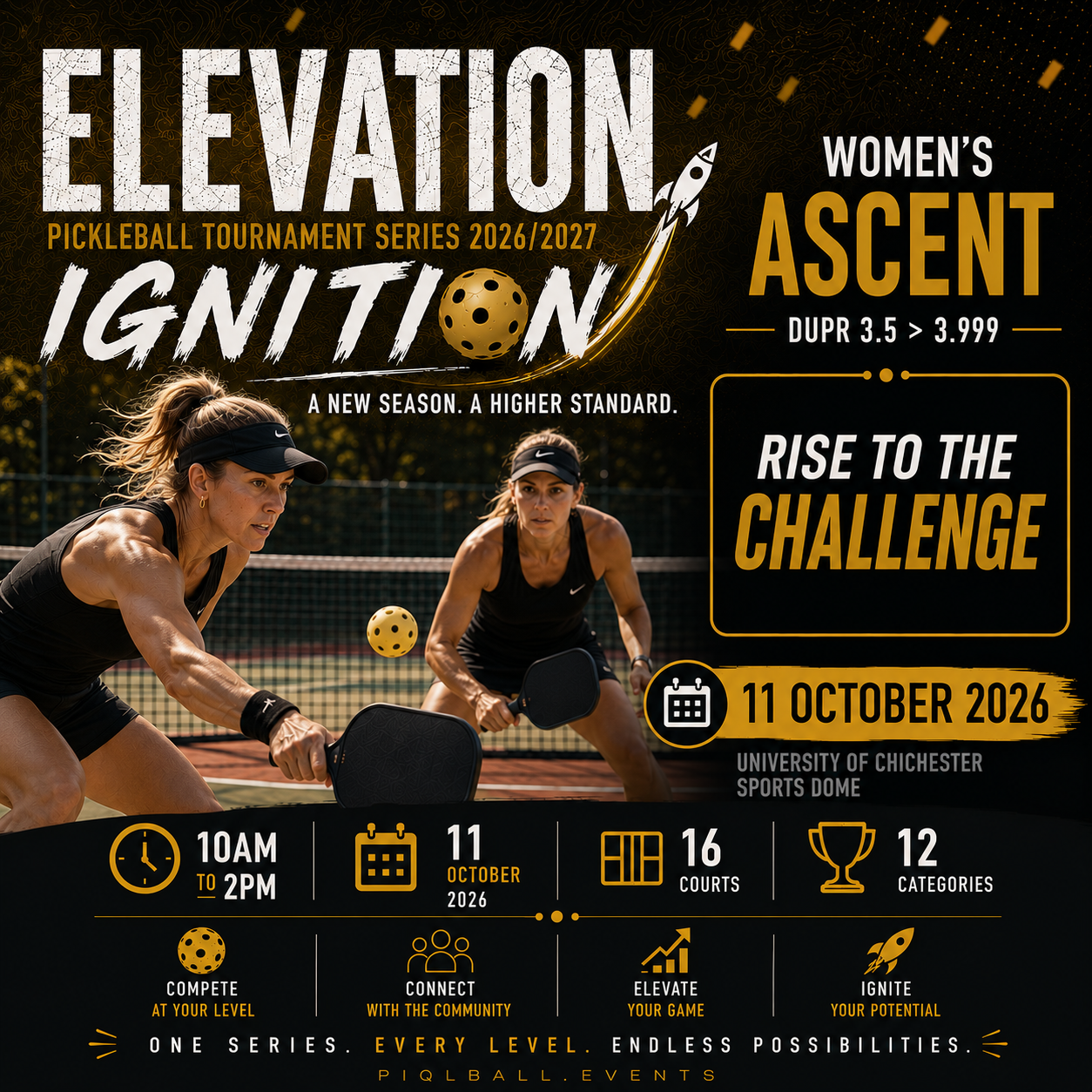 Women's Doubles ASCENT (DUPR 3.5 - 3.99) (UCSD26)