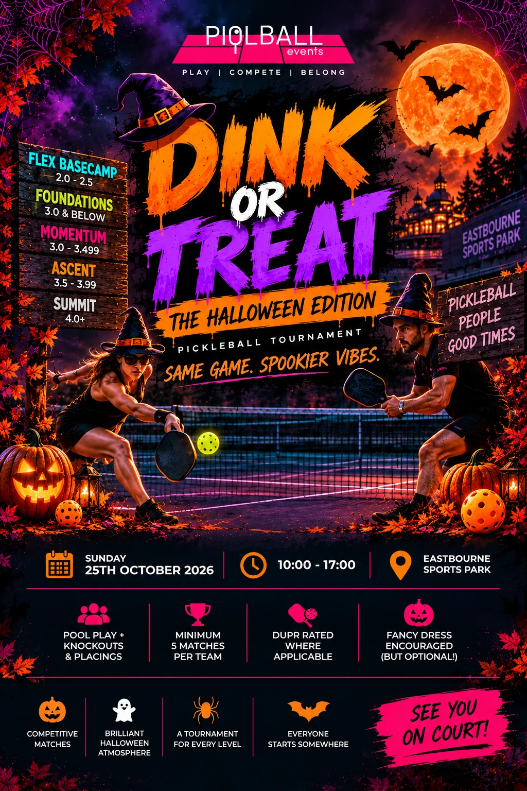 DINK or TREAT Halloween pickleball tournament