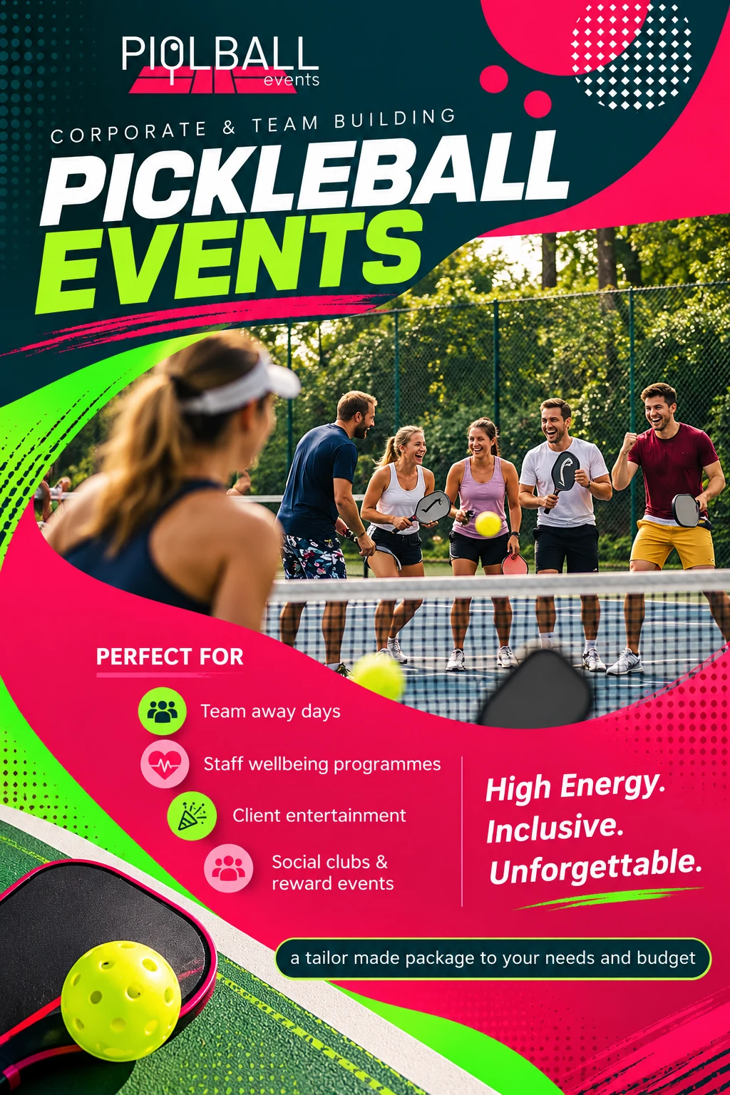 PIQLBALL Corporate and Team Building Events